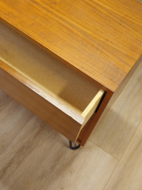 Image 1 of Vintage Chest of Drawers Small Drawer Cabinet Small Cabinet Hairpin Legs