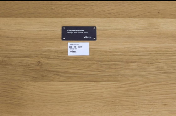 Jean Prouvé Direction Desk “Compass” Limited Edition – RAW Steel & Natural Oak | Vitra – Dining tables, Wood (photo 12 of 12)