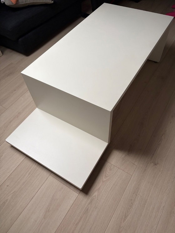 Mesa de centro Leolux blanca, Mesas de centro, Madera, Vidrio, Blanco, Modern (foto 3 de 8)