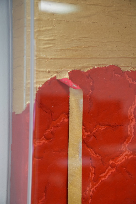 Image 1 of Captivating 1980s Italian Modernism: Signed Guido Coletti Mixed Media Shadow Box
