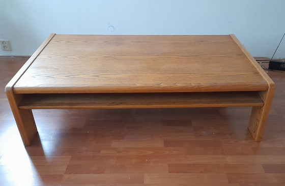 Image 1 of vintage design coffee table oak