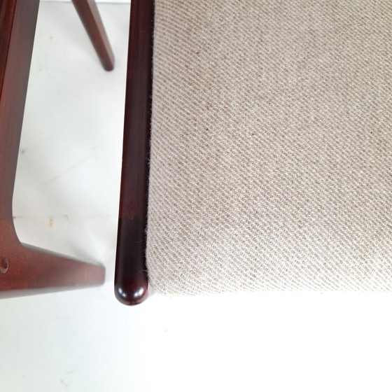 Image 1 of 4x vintage Danish design chair Findahl wood/textile