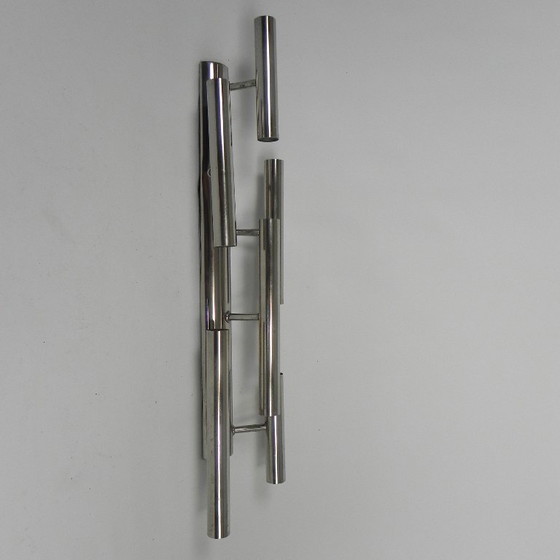 Applique murale vintage, Gaetano Sciolari pour Boulanger, années 1970 – Appliques murales, Chrome, Iron (photo 8 of 20)