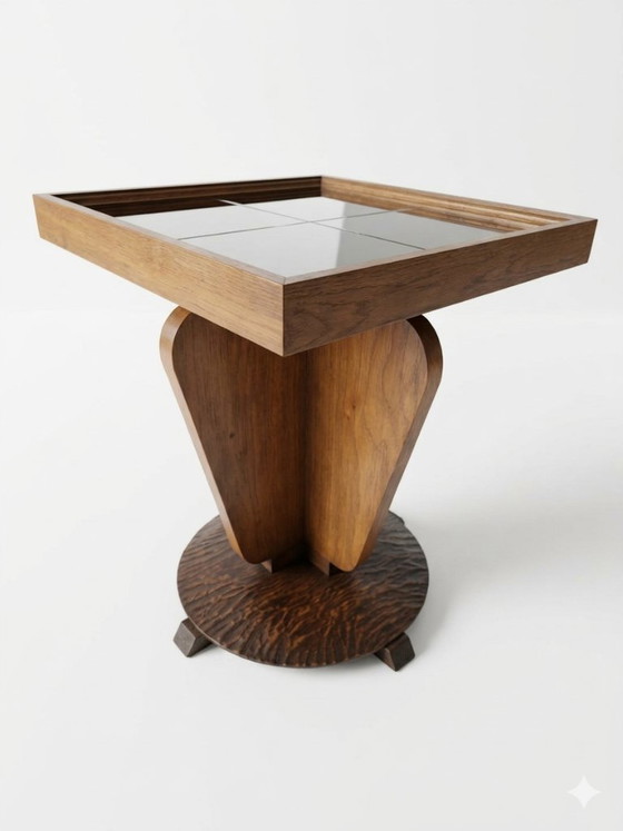 Image 1 of Small table, Amsterdam School Art Deco