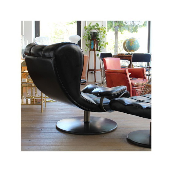 Image 1 of Fauteuil met poef
