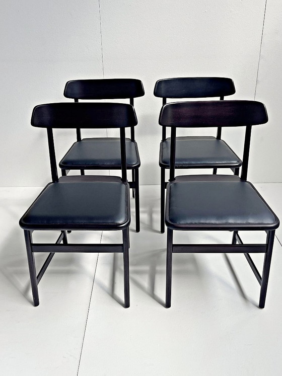 4x Sedia Lucio Costa, Sergio Rodriguez, LinBrazil – Lin Brazil, Sedie da pranzo, Leather, Wood (photo 3 of 24)