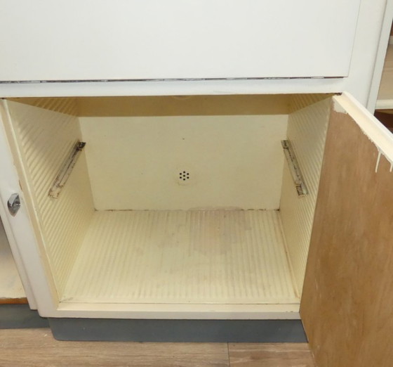 Image 1 of vintage kitchen buffet 40s 50s kitchen cabinet 3-piece industrial style retro