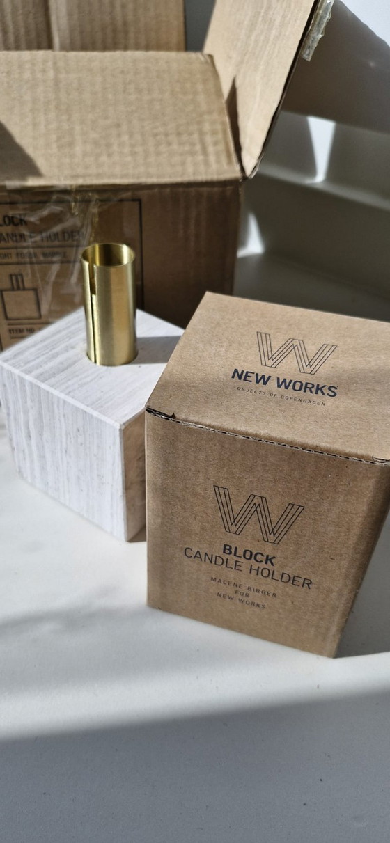 Image 1 of NIEUW - Design 'Block' Kaarsenhouder van New Works