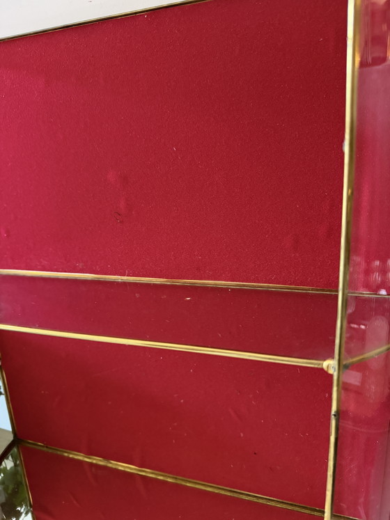 Art Deco Display Cabinet Wall Cabinet – Glass, Brass (photo 5 of 5)