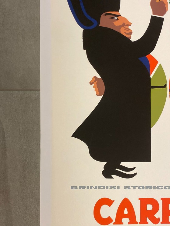 Image 1 of  Armando Testa, ca. Jaren 60 - CARPANO (Brindisi con Napoleone) - Originele vintage poster