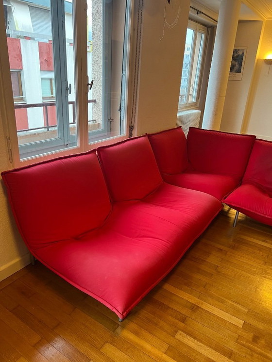 Image 1 of Canapé d’angle modulaire “Câlin” – Pascal Mourgue pour Cinna / Ligne Roset – 4 places, rouge