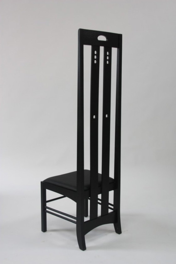 2 Chairs, Reproduction, Highback Ingram Chair, Charles Rennie Mackintosh, New – Armchairs, Wood (photo 4 of 5)