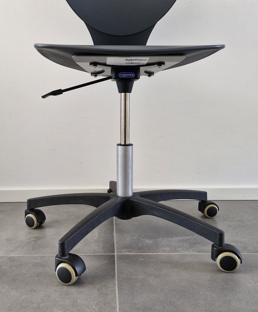 Chaise de bureau mobile d'Eromes Marko Anthracite