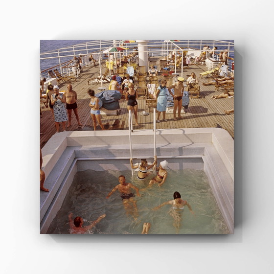 Image 1 of 1x square print dragonfly cruise analog colors 1969