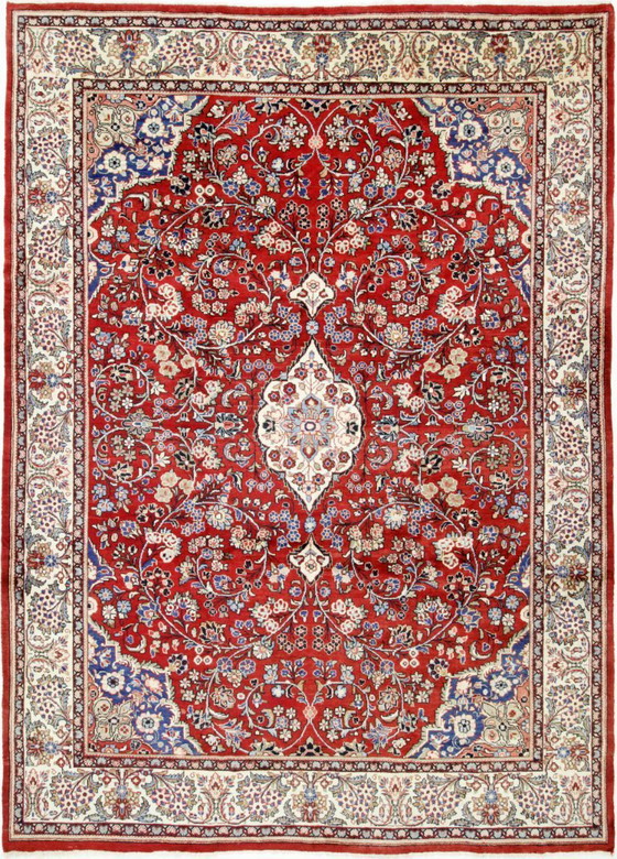 Image 1 of Original Perserteppich Sarough Mahal Rot 375 x 264 cm Top Zustand Klassik Alt