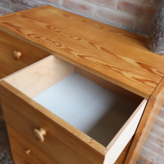 Image 1 of Commode vintage des années 1970, en bois clair