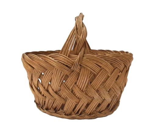 Vintage Wicker Picnic Basket 27x22x15 cm