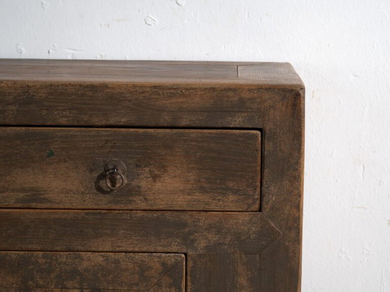 Credenza antica in abete con due cassetti e due ante – Cina, circa 1930 – Credenze con vetrina (photo 32 of 40)