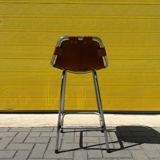 Image 1 of Vintage Les Arcs bar stool - Charlotte Perriand