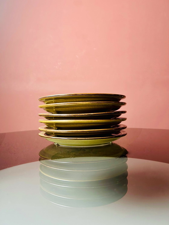 Image 1 of 💚SET VAN 6 OLIJFGROENE GOURMET/TAPASBORDEN💚