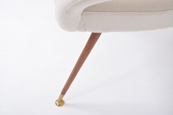 Image 1 of Pair of Rare Italian Mid-Century Lounge Chairs in the style of Model DU 55 P by Gastone Rinaldi