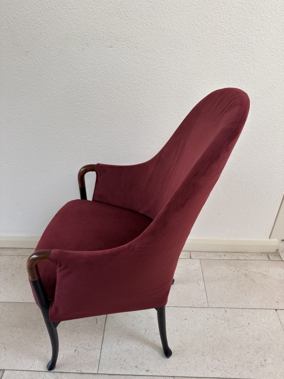 Image 1 of Ensemble de 6 fauteuils italiens Giorgetti, années 1980
