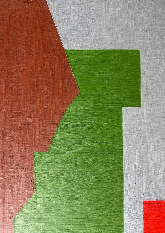 Image 1 of huile sur panneau double face 