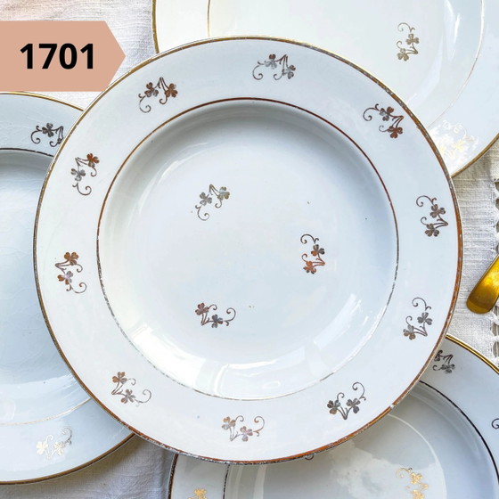 Piatto Fondo Individuale in Maiolica Floreale Vintage – Stoviglie, Retro (photo 6 of 19)