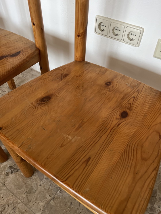Image 1 of Originele Rainer Daumiller stoelen gemaakt van massief grenenhout.