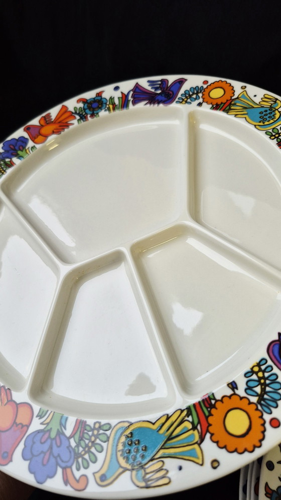 Image 1 of Acapulco Villeroy & Boch 6 x Piatti per fonduta logo blu