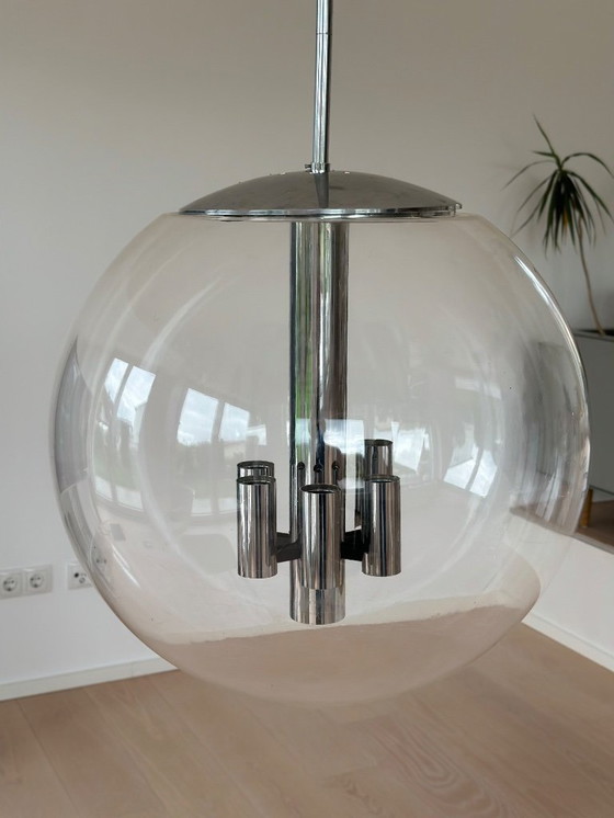 Image 1 of Designer Lampe Glashütte Limburg / Bauhaus/ 70er