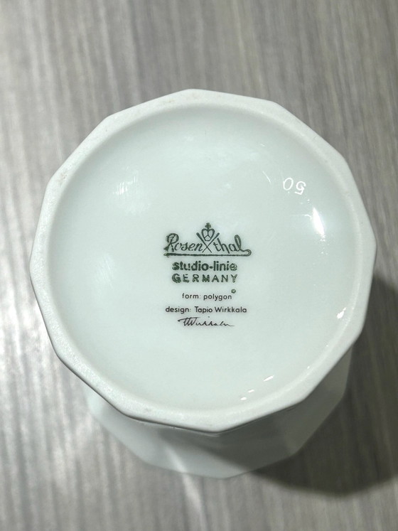 Rosenthal Studio-Linie 'Polygon' Vaas – Tapio Wirkkala (19 cm) – Vazen, Porselein (photo 5 of 5)