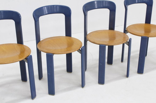 Vintage Bruno Rey dining chairs model 3300 set of 6