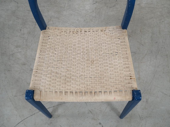 Image 1 of Sedia in teak blu, design danese, anni '60, designer: Niels Otto Møller