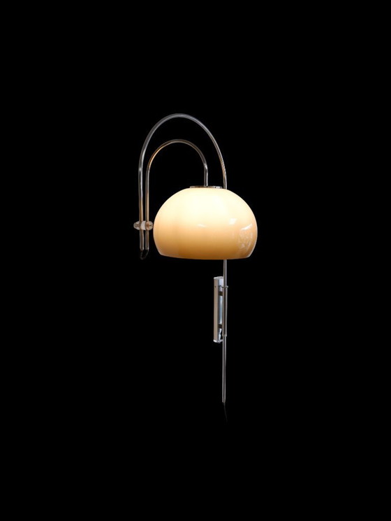 Image 1 of Dijkstra dubbele boog wandlamp, jaren 70