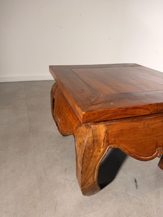Antique Asian Hardwood Side Table (photo 5 of 5)