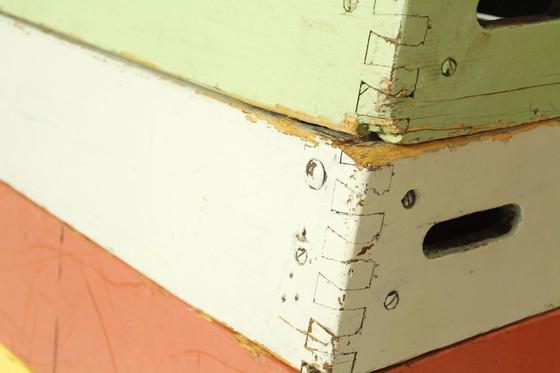 Image 1 of Vintage Leather Gymnastic Bench Box, 1950s