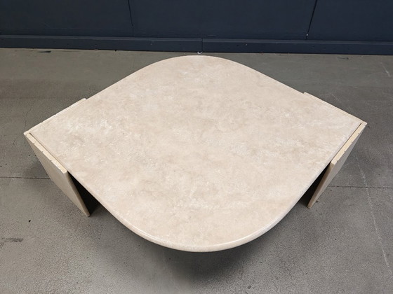 Image 1 of Vintage travertine coffee table by Roche Bobois, 1970s