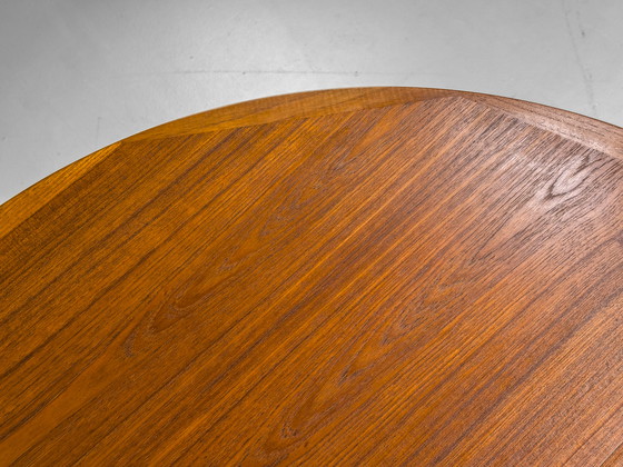 Image 1 of Danish Round Extendable Dining Table in Teak, 1970s