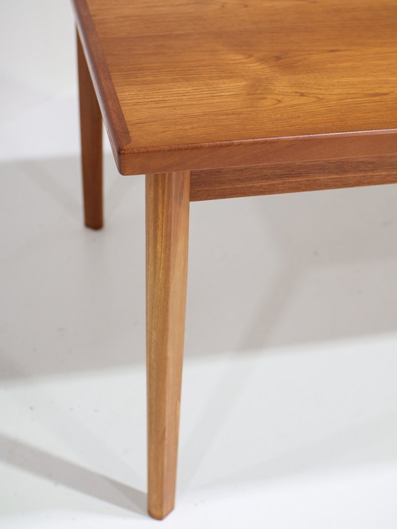 Image 1 of Uitschuifbare eettafel rechthoekig teak Deens vintage