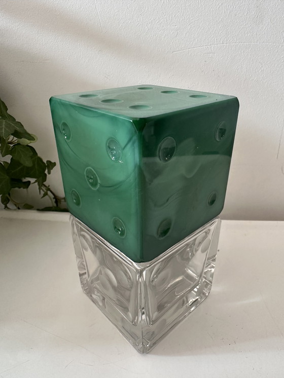 Image 1 of Vintage perfume bottle dice motif