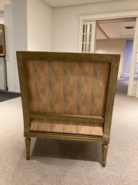 Image 1 of Antique Armchair With Fabric Upholstery