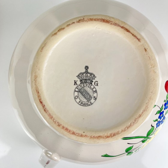 Tetera pequeña KG Lunéville, modelo "Réverbère", motivo tulipán – Accesorios de mesa, Ceramic (photo 6 of 9)