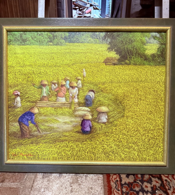 Image 1 of Prachtig olieverfschilderij van Sy Nguyen 