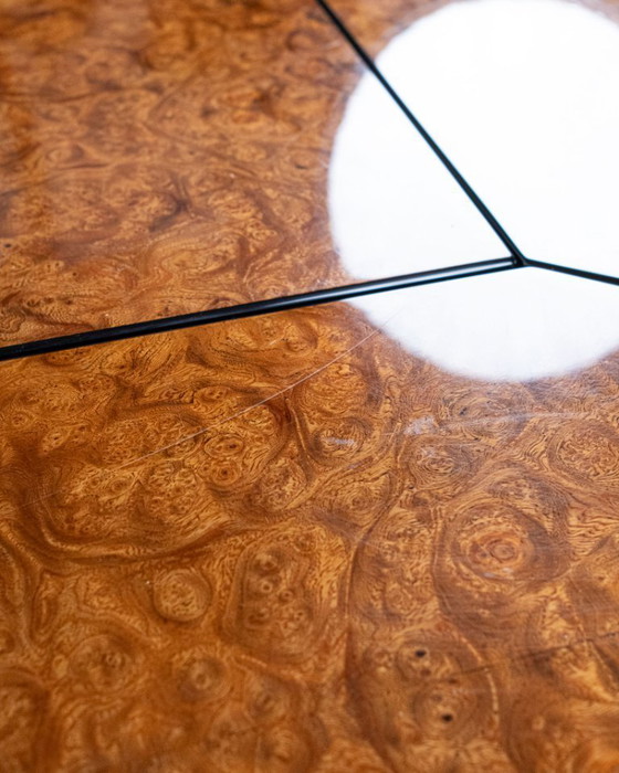 Image 1 of Elm burl salontafel/bar, Paul Michel voor Roche Bobois, Frankrijk, jaren 80