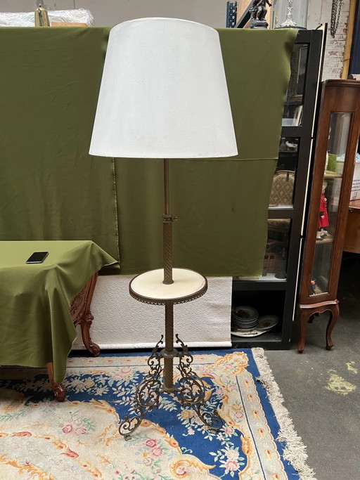 Staande lamp. – vloerlampen, Bronze, Brass, Art Deco (photo 2 of 4)