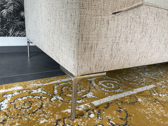 Image 1 of Bloq bank met chaise longue en hocker  (stof: Stanton 40 biscuit)