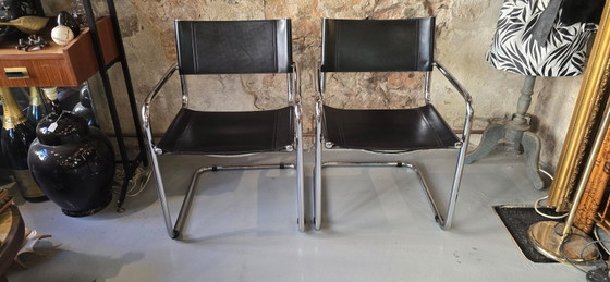 Image 1 of Mart STAM (1899-1986) - Paire de fauteuils Bauhaus S34 - 1970