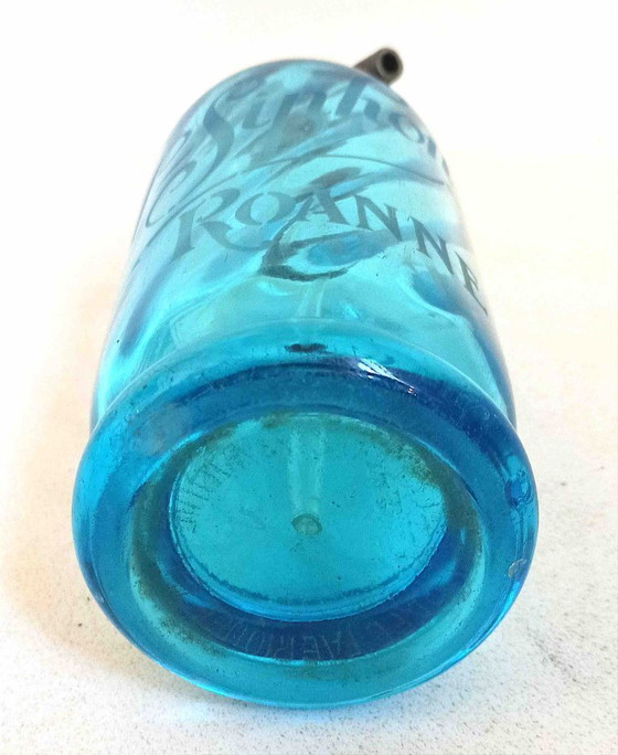 Image 1 of Blauwe seltzer sifon 1900 Hoogte 29,7 cm