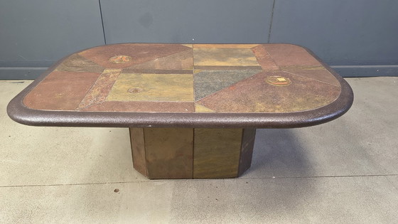 Image 1 of Brutalist Kingma style coffee table, 1970s